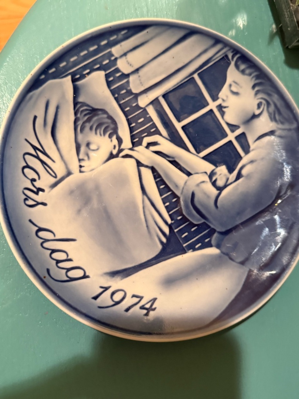 Georg Jensen mothers day 1974' Decorative Collector Plate
